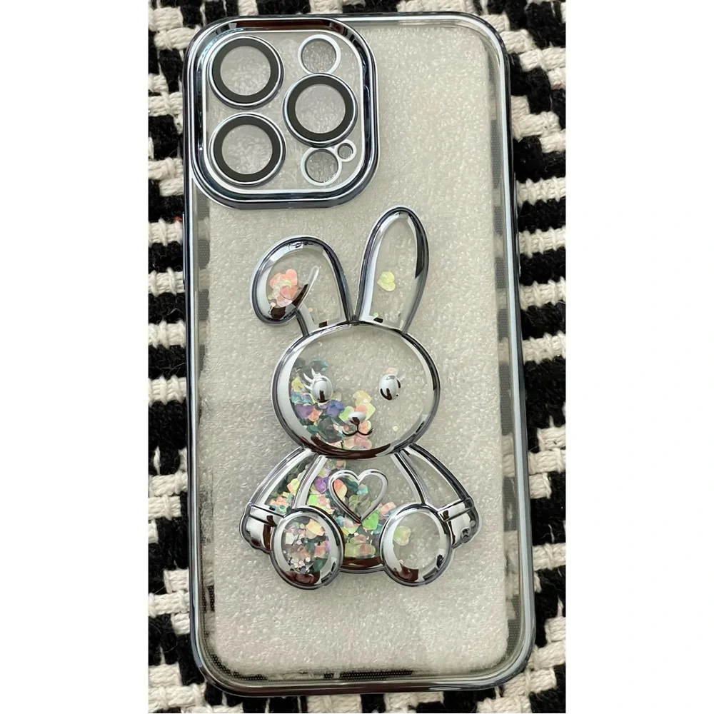 IPhone 14 Pro Max Glitter Rabbit Phone Case